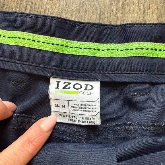 Men's Navy Golf Pants - Picture 2 of 4